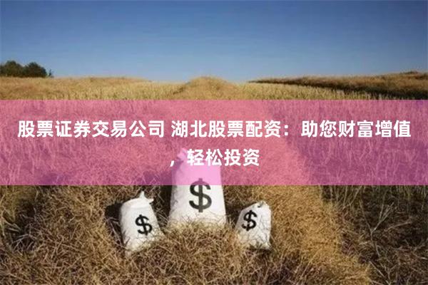 股票证券交易公司 湖北股票配资：助您财富增值，轻松投资